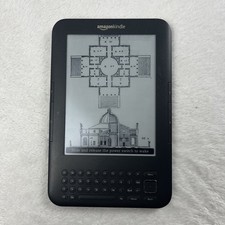 Amazon Kindle Keyboard 3rd Generation D00901 Grey TESTED WORKING Device Only