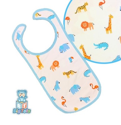 Adult bib Jungle Animals print  autistic