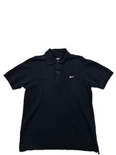 Reebok Men's Black Polo Shirt Size M Short Sleeve Cotton