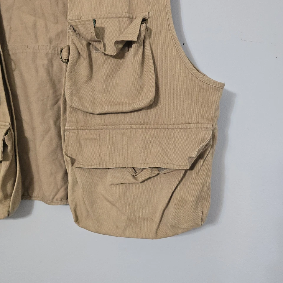 Chaleco de pesca con mosca LL Bean vintage para hombre L regular aves caza campamento al aire libre utilitario años 90 Foto 2 de 4