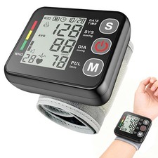 Wxeadu Misuratore Pressione da Polso Portatile Apparecchio Pressione con Schermo