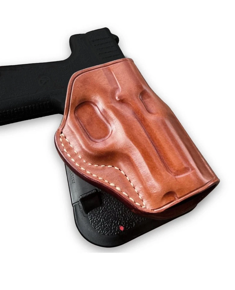 Fits Kahr K-9 SW45/P45 3.6”BBL Leather Paddle Holster With Open Top #1112# - Image 2 of 4