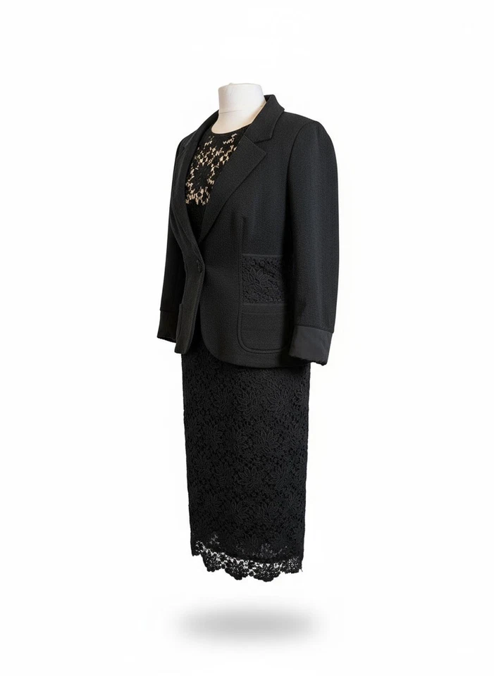 La Perla женщин винтажное платье и блейзер комплект размер UK12/14/IT46-отличное состояние товара - Изображение 2 из 4