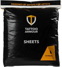TATTOO ARMOUR Large Sheets - 10-Pack Tattoo Aftercare for Healing  Protection