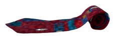 Bugatti Red & Blue Silk Made In America Necktie.