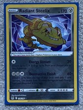 Pokemon TCG Lost Origin RADIANT STEELIX 124/196 Holo Rare