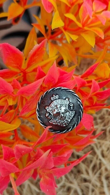 Copper Coat Jacket Button Retro Metal Button Antique Brass Clothes Decorative - Image 3 of 4