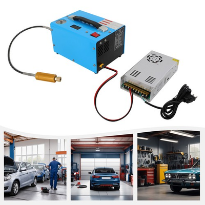 #ad #ad High Pressure Air Pump PCP Compressor Auto Stop Portable 30MPA 12V 110V 220V NEW $162.34