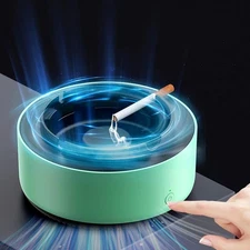 Smokeless Ashtray, 2 in 1 Air Purifier Multifunctional Smokeless Ashtrays wit...