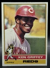 1976 Topps KEN GRIFFEY card No. 128 Cincinnati Reds Crease-Free NM+