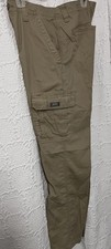 Wrangler Relaxed Fit Mens Flex Cargo Pants 30x32 Khaki