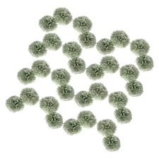 24 Pcs Decorative Green Tissue Paper Pom Poms Hanging Flower for Wedding
