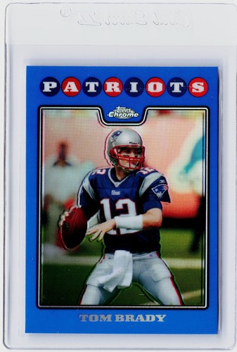 Tom Brady [Blue Refractor] #TC3 2008 Topps Chrome card