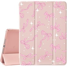 Cute Pink Bow Case for Ipad Pro 6Th/5Th/4Th Gen Girly Lovely Ribbon Cover for...