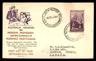 Mayfairstamps Australia FDC 1955 Nurses Florence Nightingale First Day Cover aax