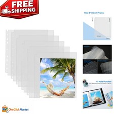 30 Pack Heavy Duty Clear Photo Sleeves for 3 Ring Binders - Lasting Protection