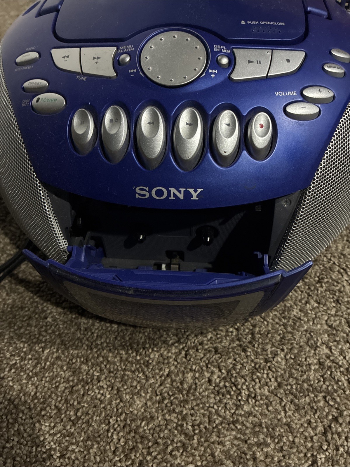 Sony CFD-E75 Portable Boombox CD Cassette Player AM/FM WORKING (NO REMOTE) GOOD