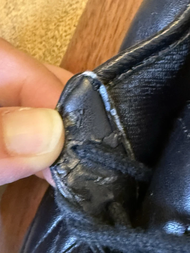 Zapato Oxford Easy Spirit para mujer talla 7 ESmotion cuero negro con cordones Foto 4 de 4