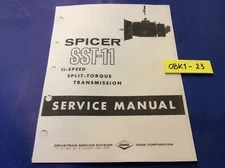 Dana Spicer Transmission Service Manual SST-11 11 Speed split- Torque  (1211-3A)