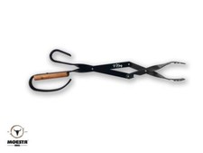Grillzange V-Tong 43 cm schwarz BBQ Zange Gri...