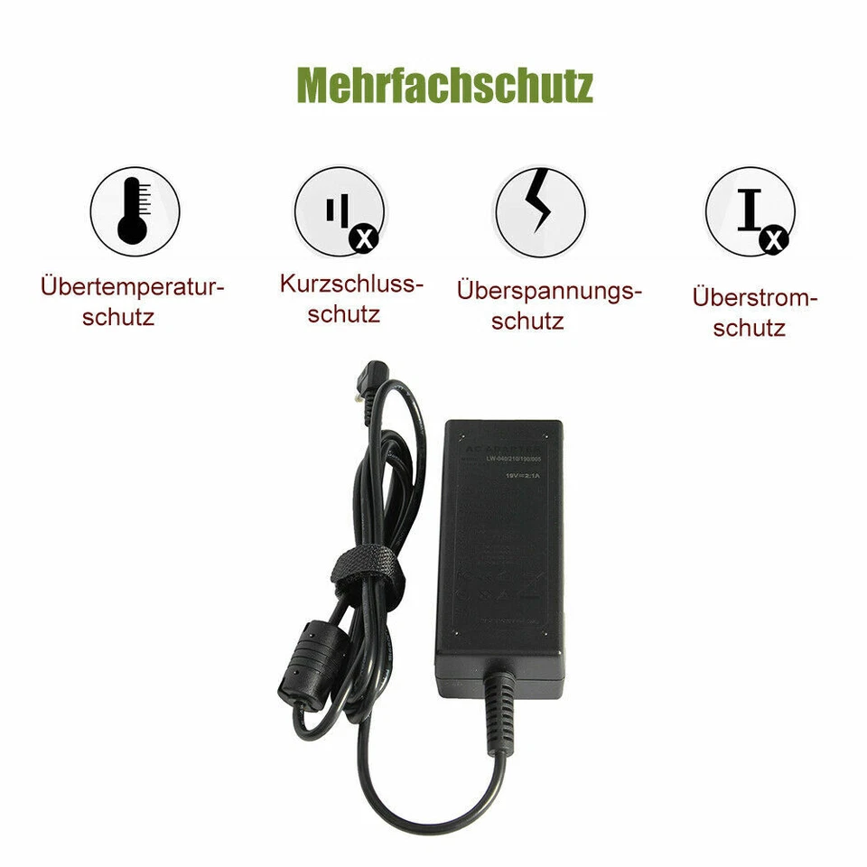 Für Asus Eee PC R101X R101D R105 R105D 1005HA 1104HA Ladegerät Netzteil Neu - Bild 2 von 4