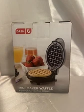 Dash Mini Maker Waffle Griddle 4" Non-stick Cooking Surface 350 Watts, Brand New