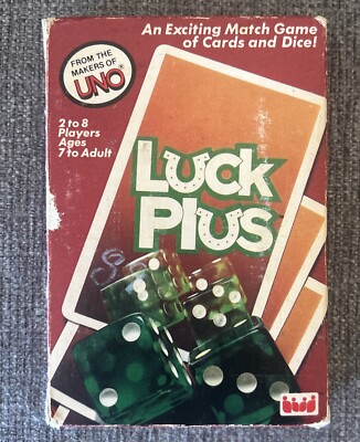 Luck Plus Card Game 1983 Makers of Uno Complete W/ Instructions Vintage
