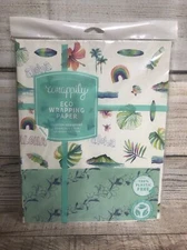 Plastic Free Recycled Wrapping Paper Eco friendly Compostable Aloha Hawaiian