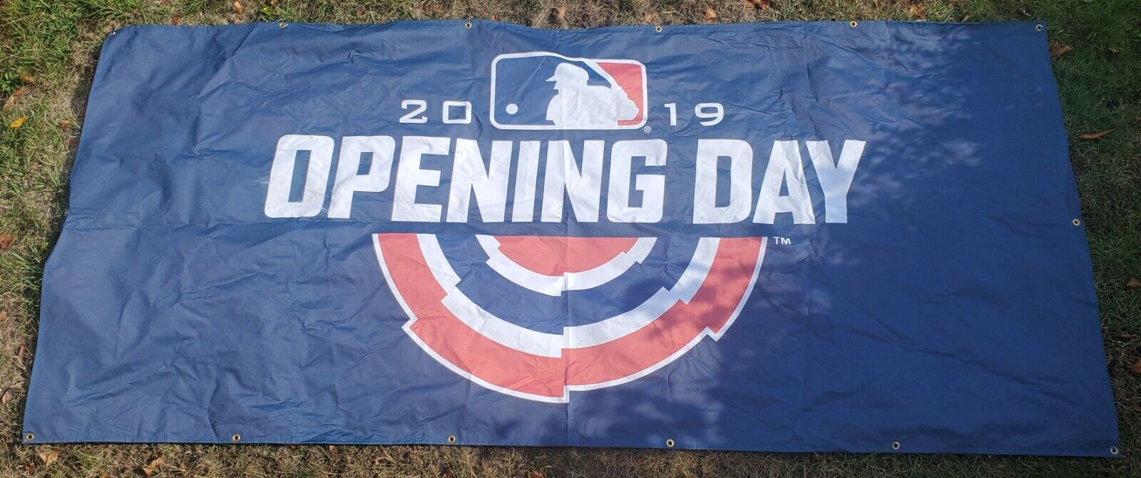 Game Used 2019 Opening Special Campaign Day Banner low-pricing 54