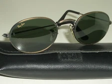 VINTAGE BAUSCH & LOMB RAY BAN W0969 G15 GLASS ANTIQUE BRONZE AVIATOR SUNGLASSES 