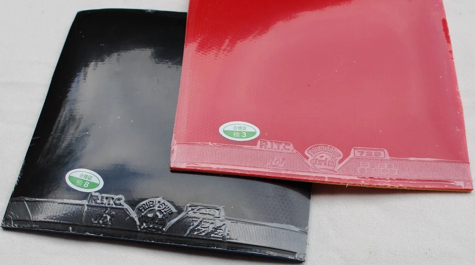 4x 729 Friendship RITC Table Tennis Rubber/Sponge Sheets, Pips-in, New, USD