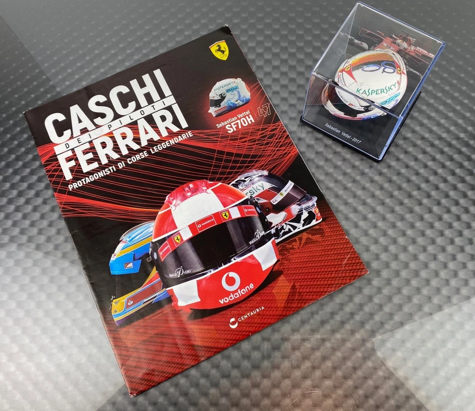 1:5 Minihelm Edicola Helm Collection Italien Ferrari Vettel 2017 Japan GP Suzuka - Bild 2 von 2