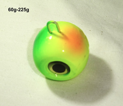Vertikal Blei Fire Ball Vertikalsystem Vertikalangeln 60g 85g 115g 170g 225 g