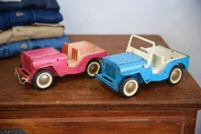 Tonka Jeep 1960s pressed steel Toy Elvis Pink Hawaii vintage antique lot cars