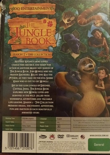 The Jungle Book : Season 2 (DVD, 2015) BRAND NEW 4 DISC SET  - Photo 2/2