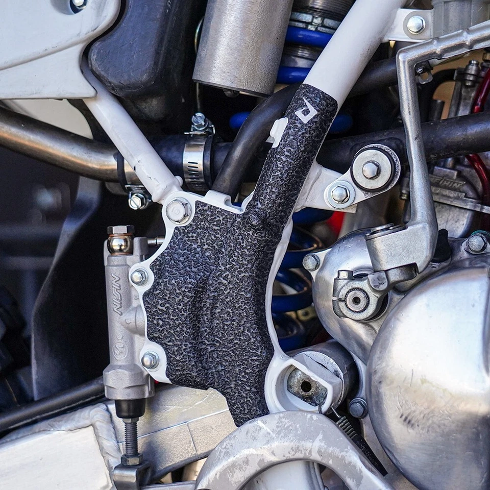 Protectores de cuadro negro Honda CR80 1996-2002 agarre cinta protectores CR 80 CR80R CR80RB Foto 2 de 4