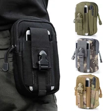 Mens Tactical Molle Pouch EDC Utility Gadget Mobile Phone Holster Waist Belt Bag
