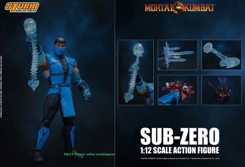 1/12 Storm Toys Mortal Kombat Sub Zero Transparent Hand 1/12 Storm Toys Mortal Kombat Sub Zero Transparent Hand
