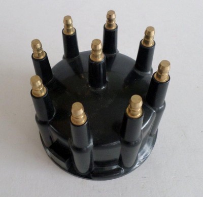 BLACK Ready-To-Run/Pro Billet Replacement Distributor Cap Top Street Performance