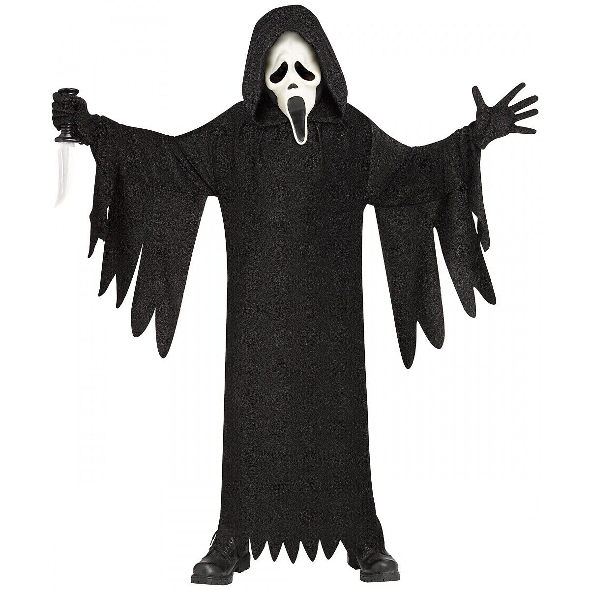 Ghost Face Scream Child Costume 25th Anniversary Movie Edition Scream Halloween