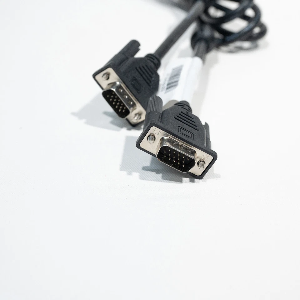 Genuine HP 1.9m 15 Pin VGA Monitor Cable Black 924318 Male to Male - Brand New - Image 2 of 4