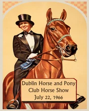 Dublin Horse and Pony Show Dressage Equestrian Vintage Poster Repro FREE S/H