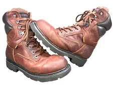 Wolverine W10876 ‘FARMHAND’ Mens Size 7 M 8” Brown Leather Work Boots
