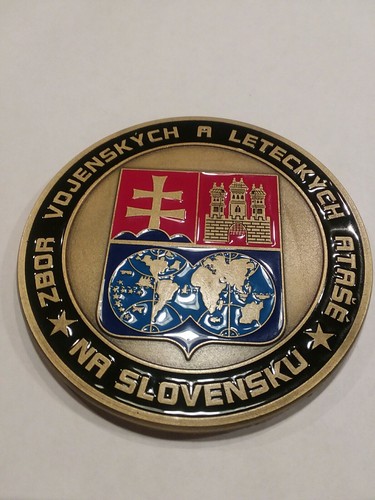 Slovakian Army and Air Corps 4" Metal Decal "ZBOR VOJENSKYCH A LETECKYCH ATASE"
