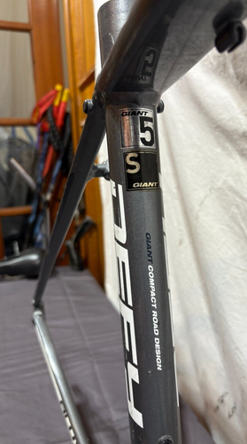 Giant Defy 5 Small Aluxx SL Aluminum Compact Road Bike Frame/Fork +BB Gray - Picture 3 of 12