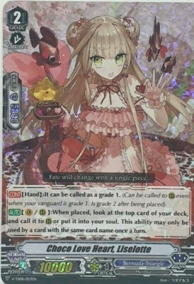 Cardfight Vanguard Choco Love Heart,Liselotte Foil V-TD08/003EN Bermuda Triangle