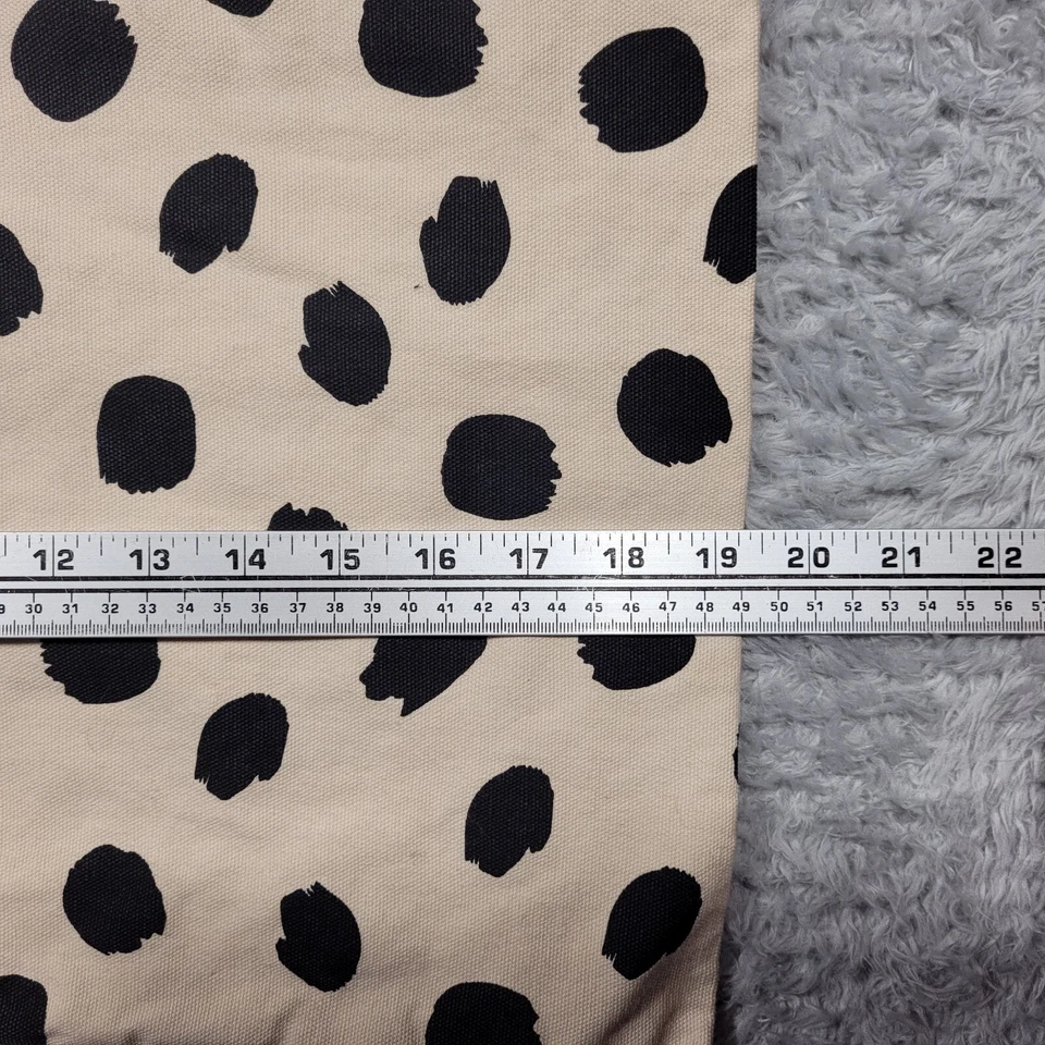 Ikea ODDNY Pillow Cushion Cover Zip Light Beige Dot Pattern Black, 20x20 - Image 3 of 4