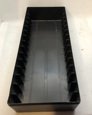 Vintage Plastic Audio Cassette Holder Storage Case Holds 15 Tapes Great Value