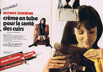 Advertising 016 1968 Kiwi-Crèm Tube Wax (2 Pages)