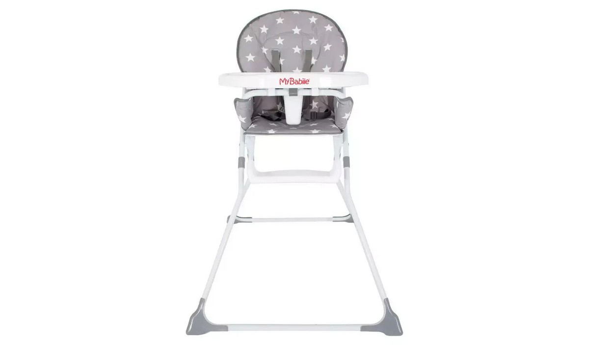 My Babiie MBHC1 Compact Foldable Highchair Padded Wipe Clean Seats